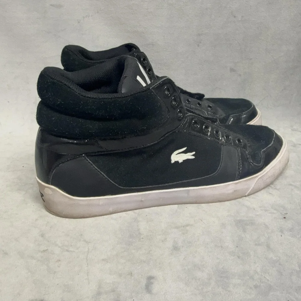 Lacoste Spectral LS SCM Shoes Mens Size 9.5 Black High Top Casual Sneakers